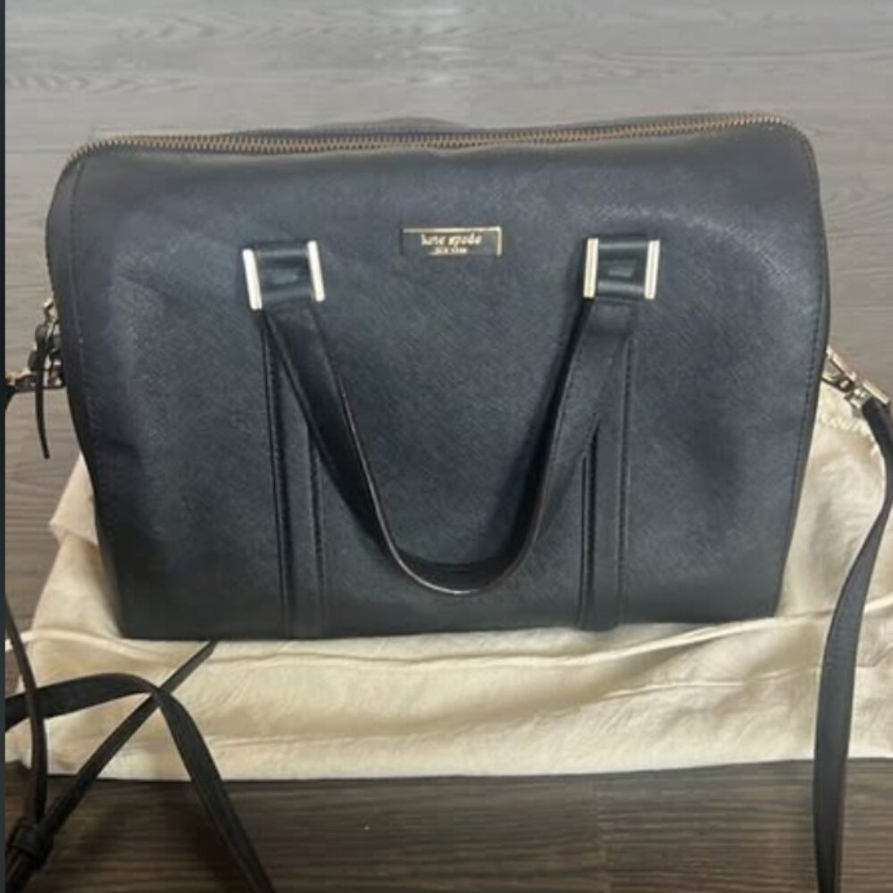 Kate Spade Mini Cassie Newbury Lane Satchel Crossbody Black Purse